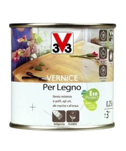 Vernice per legno - incolore - incolore brillante - 0,25 litri Prezzo Di Fabbrica